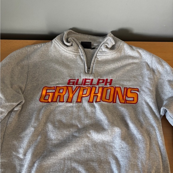 Guelph Gryphons Gray Quarter-Zip Sweatshirt - Picture 1 of 4
